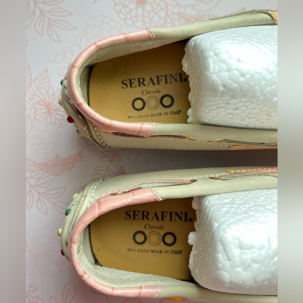 Serafini Classic Leather Flats Size 38 EU or 8 US - Picture 5 of 11